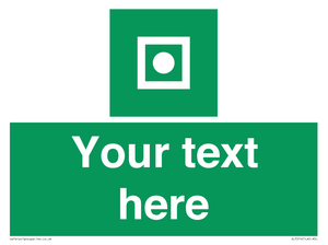 Custom sign safe condition Shipboard general alarm